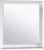 Зеркало ASB-Woodline Берта 85 белое, патина серебро фото в интернет-магазине «Wasser-Haus.ru»