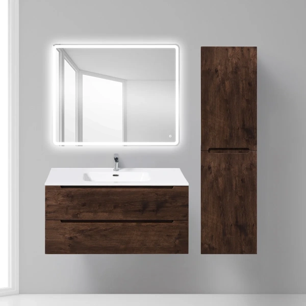 Тумба с раковиной BelBagno Etna 100 rovere moro фото в интернет-магазине «Wasser-Haus.ru»