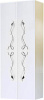 Шкаф-пенал Clarberg Due Amanti 50 белый, ручки хром фото в интернет-магазине «Wasser-Haus.ru»