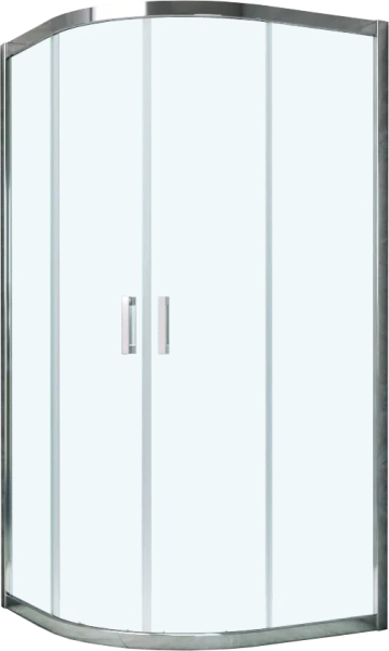 Душевой уголок Vegas Glass ZS Tur Novo h1900 80 08 01 профиль глянцевый хром, стекло прозрачное фото в интернет-магазине «Wasser-Haus.ru»