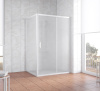 Душевой уголок Vegas Glass ZP+ZPV 130*100 01 10 профиль белый, стекло сатин фото в интернет-магазине «Wasser-Haus.ru»