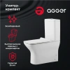 Унитаз-компакт Agger AT02000 безободковый, с микролифтом фото в интернет-магазине «Wasser-Haus.ru»