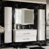 Шкаф-пенал Aima Design Amethyst 30П L white, выпуклый фото в интернет-магазине «Wasser-Haus.ru»