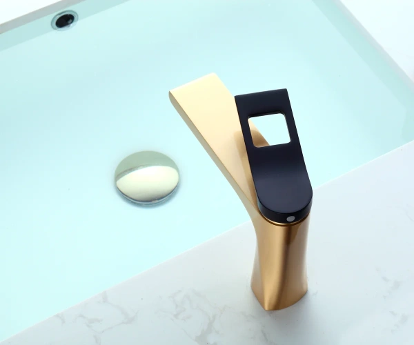 Смеситель для раковины Bronze de Luxe Element EL02GB золото черный фото в интернет-магазине «Wasser-Haus.ru»