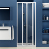 Душевая дверь в нишу Ravak SDZ3-80 Transparent, профиль белый фото в интернет-магазине «Wasser-Haus.ru»