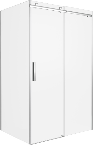 Душевой уголок Good Door Galaxy WTW+SP-C-В 110x90, профиль черный фото в интернет-магазине «Wasser-Haus.ru»