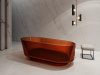 Прозрачная ванна ABBER Kristall AT9706Opal коричневая фото в интернет-магазине «Wasser-Haus.ru»
