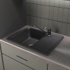 Мойка кухонная Domaci Савона QB 600 уголь фото в интернет-магазине «Wasser-Haus.ru»