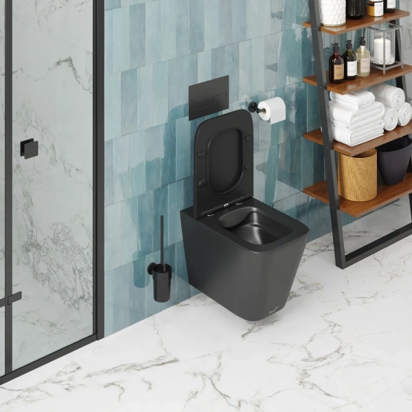 Унитаз подвесной Cerutti Spa Maiella Aria CT9163 безободковый, с микролифтом фото в интернет-магазине «Wasser-Haus.ru»