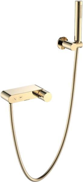 Смеситель для ванны с душем Boheme Stick 123-GG gold diamond gold фото в интернет-магазине «Wasser-Haus.ru»