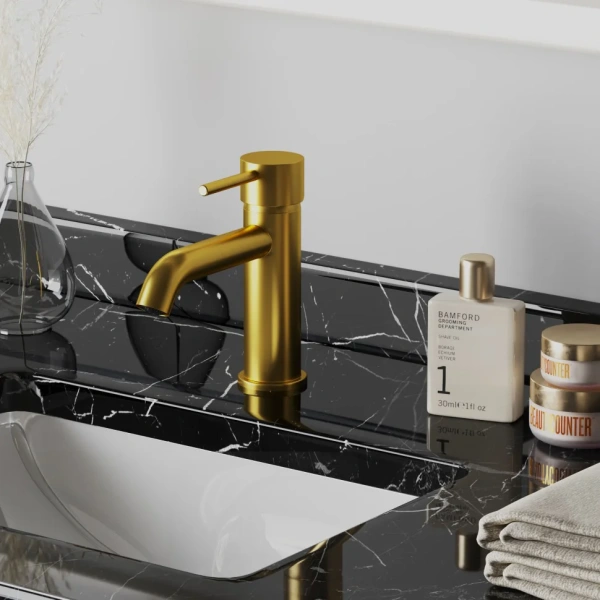 Смеситель для раковины Paini Cox 78PJ205O матовое золото фото в интернет-магазине «Wasser-Haus.ru»