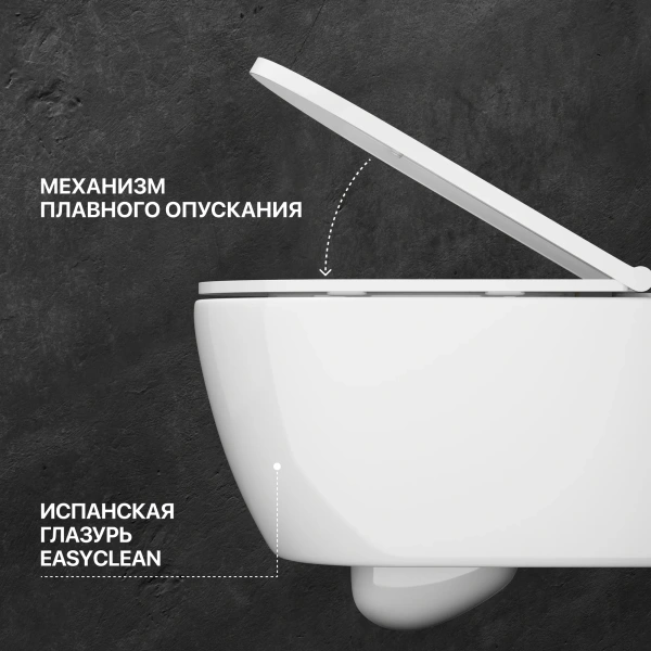 Комплект Унитаз подвесной DIWO Коломна 0700 с микролифтом + Инсталляция + Кнопка 7311 хром матовый фото в интернет-магазине «Wasser-Haus.ru»