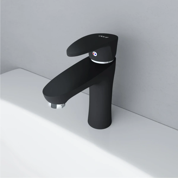 Смеситель для раковины Dorff Alpha D9021000BL черный фото в интернет-магазине «Wasser-Haus.ru»