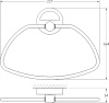 Полотенцедержатель FBS Ellea ELL 022 фото в интернет-магазине «Wasser-Haus.ru»