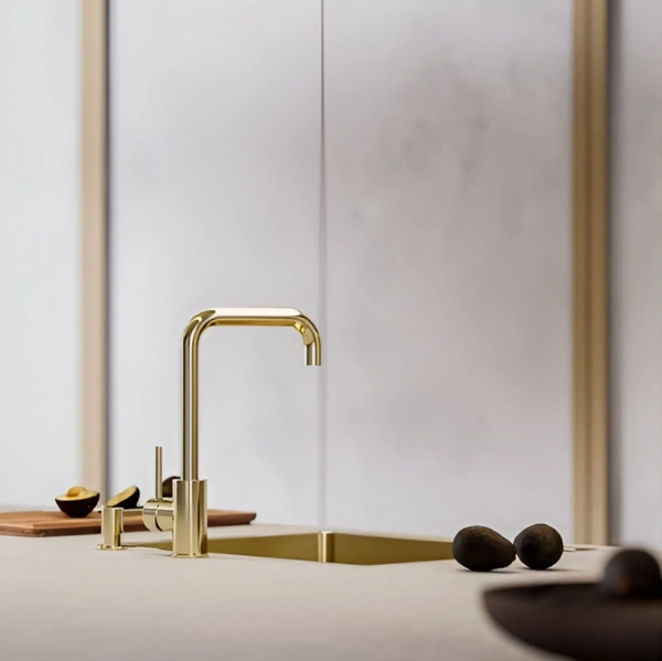 Смеситель для кухни ALVEUS OZ MONARCH GOLD фото в интернет-магазине «Wasser-Haus.ru»