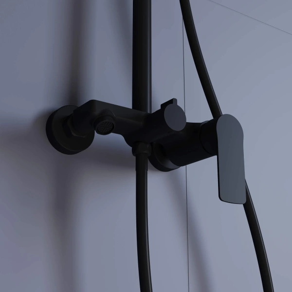 Душевая стойка RGW Shower Panels SP-26B матовый черный фото в интернет-магазине «Wasser-Haus.ru»