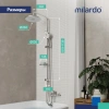 Душевая стойка Milardo Ideal Spa ILSSB3FM76 глянцевый хром фото в интернет-магазине «Wasser-Haus.ru»