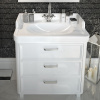 Мебель для ванной Kerama Marazzi Pompei 80 белая, с 3 ящиками фото в интернет-магазине «Wasser-Haus.ru»