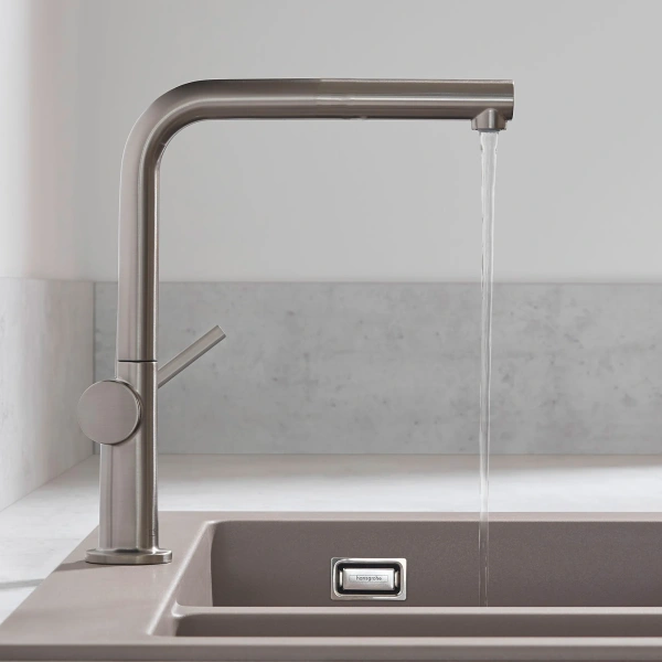 Смеситель для кухни Hansgrohe Talis M54 72840800, сталь фото в интернет-магазине «Wasser-Haus.ru»