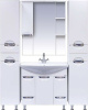 Шкаф-пенал Misty Жасмин 35 L белая эмаль, с корзиной фото в интернет-магазине «Wasser-Haus.ru»
