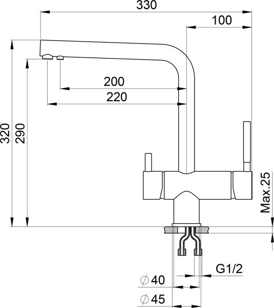Комплект Мойка кухонная Granula GR-6001 арктик + Смеситель GR-2305 арктик фото в интернет-магазине «Wasser-Haus.ru»