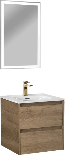 Мебель для ванной комнаты BelBagno Kraft 50 подвесная, rovere nebrasca nature фото в интернет-магазине «Wasser-Haus.ru»