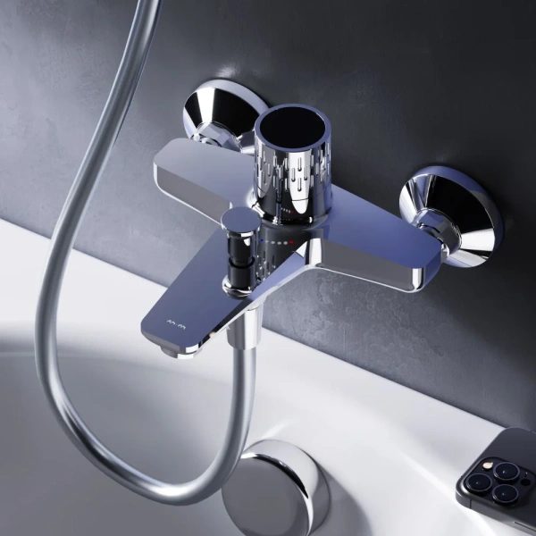 Смеситель для ванны с душем AM.PM Gem F90A10400, хром фото в интернет-магазине «Wasser-Haus.ru»