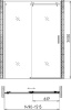 Душевая дверь в нишу Gemy Modern Gent S25191B 150 см фото в интернет-магазине «Wasser-Haus.ru»