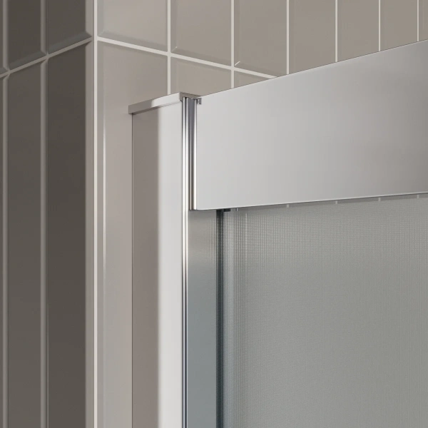 Душевой уголок BelBagno Luce AH-2-100/80-P-Cr 100x80, профиль хром, стекло рифленое фото в интернет-магазине «Wasser-Haus.ru»