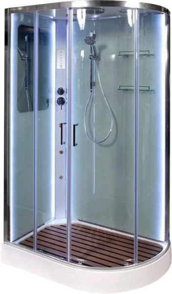 Душевая кабина DTO A102LLED+GM с средним поддоном фото в интернет-магазине «Wasser-Haus.ru»