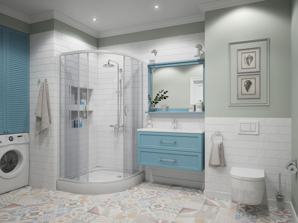 Душевой уголок Erlit Comfort ER0509-C4 90x90 с поддоном, тонированное стекло фото в интернет-магазине «Wasser-Haus.ru»
