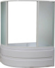 Шторка на ванну Bas Сагра 4 ств., стекло фото в интернет-магазине «Wasser-Haus.ru»