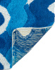 Коврик Fora 2823-1 80BL 80х50 см, волны, голубой фото в интернет-магазине «Wasser-Haus.ru»