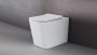 Комплект  Унитаз приставной Ceramica Nova Cubic Rimless CN1809 безободковый + Смывной бачок скрытого монтажа VitrA 761-1740-01 + Кнопка смыва VitrA 740-0940 сталь фото в интернет-магазине «Wasser-Haus.ru»