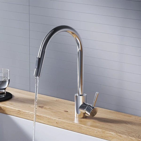 Смеситель для кухни Dorff Logic D3007500 хром фото в интернет-магазине «Wasser-Haus.ru»