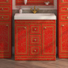 Мебель для ванной Misty Fresko 75 красная краколет фото в интернет-магазине «Wasser-Haus.ru»