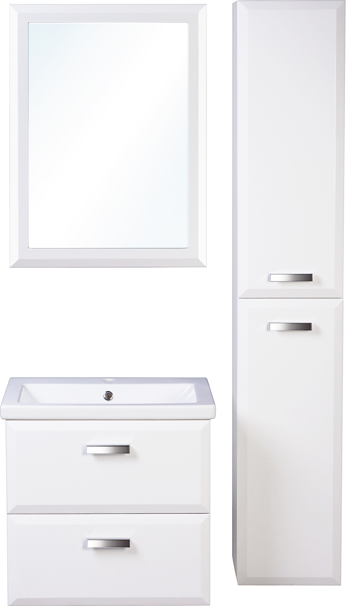 Мебель для ванной Style Line Лотос 60 Люкс Plus подвесная, белая фото в интернет-магазине «Wasser-Haus.ru»