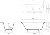 Чугунная ванна Акватек Сигма 170x70 фото в интернет-магазине «Wasser-Haus.ru»