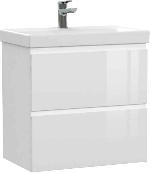 Тумба с раковиной Cersanit Moduo slim 60 белая фото в интернет-магазине «Wasser-Haus.ru»