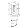 Душевая кабина Triton Мозаика 90*90 А (ДН4) фото в интернет-магазине «Wasser-Haus.ru»