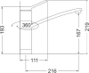 Смеситель для кухни Emar Quartz 3011 берилл фото в интернет-магазине «Wasser-Haus.ru»