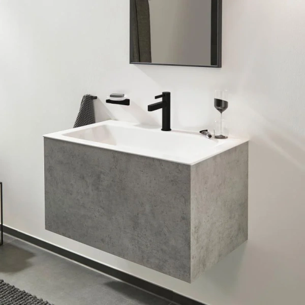 Кран Hansgrohe Finoris 100 76013670 для раковины, матовый черный фото в интернет-магазине «Wasser-Haus.ru»
