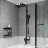 Душевая стойка IDDIS Parker PARBL3Fi06, матовый черный фото в интернет-магазине «Wasser-Haus.ru»
