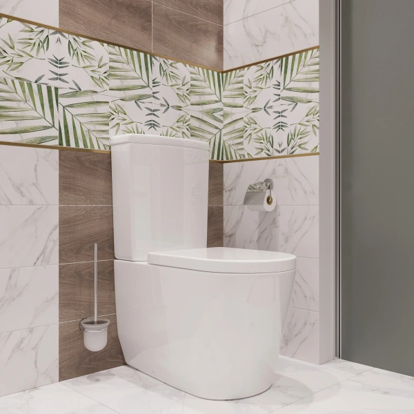 Унитаз-компакт STWORKI Мосс HDC527P, с микролифтом фото в интернет-магазине «Wasser-Haus.ru»