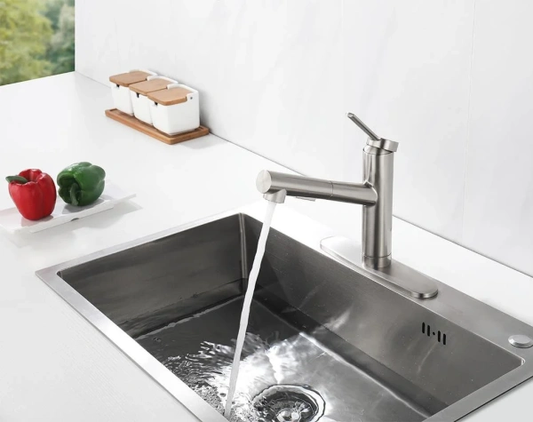 Смеситель для кухни Emar PVD ЕС - 3012 сатин фото в интернет-магазине «Wasser-Haus.ru»