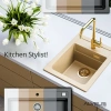 Смеситель для кухни ALVEUS OZ MONARCH GOLD фото в интернет-магазине «Wasser-Haus.ru»
