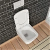 Унитаз подвесной Bauedge Stil BS0002 безободковый, с микролифтом, белый фото в интернет-магазине «Wasser-Haus.ru»