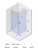 Душевой уголок Riho Scandic Soft Q201 GQ020330 95 x 85 см L/R фото в интернет-магазине «Wasser-Haus.ru»