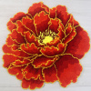 Коврик Carnation Home Fashions Peony Flower Red 73 см фото в интернет-магазине «Wasser-Haus.ru»