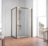 Душевой уголок Vegas Glass ZP+ZPV 120*70 05 01 профиль бронза, стекло прозрачное фото в интернет-магазине «Wasser-Haus.ru»
